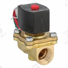 REDHAT Solenoid Valve: 2-Way, Normally Closed, 3/4 in Pipe Size, 110V AC/120V AC, High Flow (MPN EF8210G009). Key specifications — Pipe Size: 3/4 in; Voltage: 110V AC; Brand: REDHAT; Coil Enclosure: Watertight.