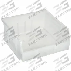 QUANTUM STORAGE SYSTEMS Hang and Stack Bin: 11 in x 10 7/8 in x 5 in, Clear, Label Holder Included (MPN QUS235CL). Key specifications — Electrostatic Discharge: Not Electrostatic Discharge Conductive; Brand: QUANTUM STORAGE SYSTEMS; % Recycled Content: 0%.