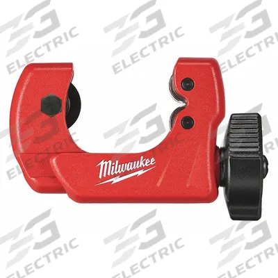 MILWAUKEE Tube Cutter: 1/8 in – 5/8 in OD Cutting Capacity, Std Wheel, 6 in Tool Lg - Metal Tubing Compact Cutters