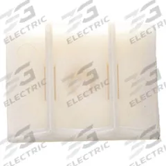 APPROVED VENDOR Cable Tie Mounting Pad: 0.3 in Slot Wd, 0.09 in Slot Ht, Natural, 1 in Wd, 100 PK (MPN 6EEE6). Key specifications — For Use With: Cable Ties from 18 To 51 lb Tensile Strength; Size: 1.25 in L x 1 in W x 0.28 in H; Color: Natural; Brand: APPROVED VENDOR.
