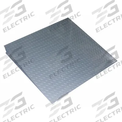 MEASURETEK Scale Ramp: Scale Ramp, 4 3/8 in Overall Ht, 48 in Overall Wd, 48 in Overall Lg - Floor Scale Ramps