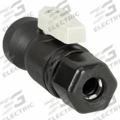 PARKER Manual Two-Way Ball Valve: 3/8 in, Polypropylene, Straight, Sweat x FNPT, Full Port Ball Port (MPN FTPPB6VFC6). Key specifications — Brand: PARKER; Handle: Lever.