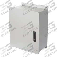 WIEGMANN Enclosure: Fiberglass, 20 in x 20 in x 10 in, NEMA 1/12/3R/4X/6P, Hinged, Solid Cover (MPN HW-J2020103PT). Key specifications — Brand: WIEGMANN; Knockouts: Not Included.