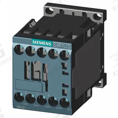 Siemens Control Relay: DIN-Rail & Surface Relay Mounting, 24V AC Coil Volt, 4NO - Combination DIN-Rail & Surface-Mounted Relays