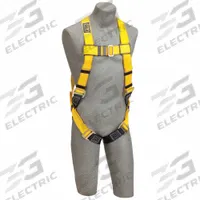 3M DBI-SALA Full Body Harness: 420 lb Wt Capacity, Vest Harness, Mating / Mating, Cam, Unisex, Steel (MPN 1102001). Key specifications — Manufacturer Part Number: 1102001; Brand: 3M DBI-SALA; D-Ring Locations: Back; Harness App: General Use; Harness Color: Yellow; Includes Padding: No; Industry: Oil and Gas; RFID Equipped: Yes.