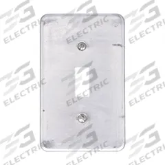 APPLETON ELECTRIC Weatherproof Cover: Aluminum, FD/FS, Square Handle Tumblers/Toggle Switches, Gray (MPN FSK-1TS-A). Key specifications — Brand: APPLETON ELECTRIC; Color: Gray; Compatible with Product Type: Square Handle Tumblers; Compatible with Series: FS; Mounting Orientation: Vertical.