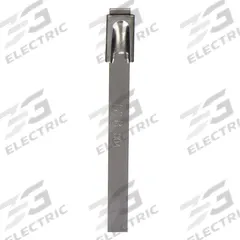 TY-RAP Cable Tie: 8 in Nominal Lg, 2 in Nominal Max. Bundle Dia., 0.31 in Wd, Silver, 50 PK (MPN LS-7.9-200A). Key specifications — Brand: TY-RAP; Locking Style: Ball Lock; Color: Silver.