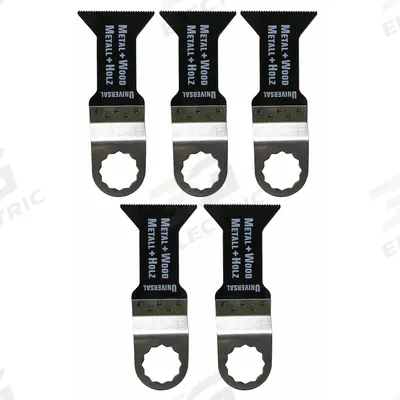 FEIN Oscillating Tool Blade: 1 3/4 in Blade Wd, 2 3/8 in Overall Lg, Flush Cutting - 12-Point Mounted Blades
