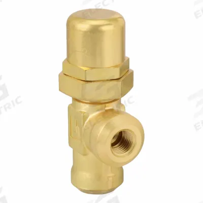 Parker Pressure Control Valve: 4 gpm, 90 psi Max Set, Brass - Soft-Seat Pressure Control Valves