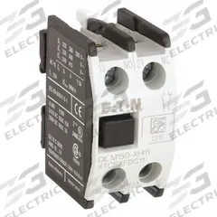 EATON Auxiliary Contact: 1NO/1NC, 16 A Max Current (AC), Front Mount, Front-Mounted, XTCEXFBG11. Key specifications — Frame Size: D; Brand: EATON; Compatible with Series: XTRE Control Relays.