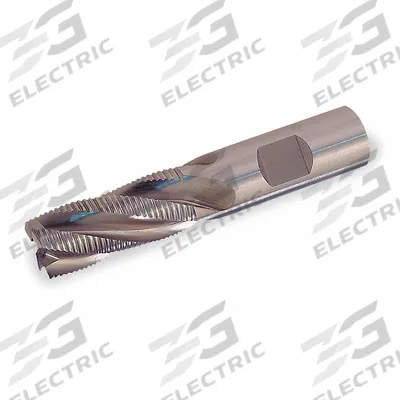 CLEVELAND Roughing End Mill: Cobalt, TiAlN Coated, 4 Flute, Fine Pitch, 1/2" Mill Dia - General Purpose Cobalt Roughing End Mills