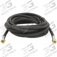 Gas Hose: 1/4 in Hose Inside Dia., Black, FLH x FLH, 33 ft Hose Lg, FLH x FLH (MPN 1533IS). Key specifications — Hose Color: Black; Fitting Type: FLH x FLH; Brand: SIEVERT.