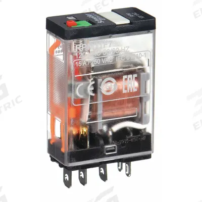 SCHNEIDER General Purpose Relay: Socket Mounted, 15 A Current Rating, 120V AC, SPDT - Socket-Mounted Relays