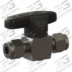 HAM-LET Plug Valve: For Chemicals/Gas/Water Media, 2-Way, 3/8 in Pipe Size, Let-Lok x Let-Lok, FKM (MPN PLV4-00SSL3/8PFS). Key specifications — Brand: HAM-LET.