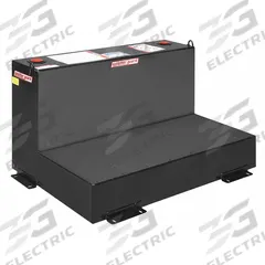 Transfer Tank: Black, L-Shape, 75 gal Capacity, Steel, 12 ga Thick, Powder-Coated (MPN 352-5-02). Key specifications — For Use With: Diesel Fuel; Brand: WEATHER GUARD.