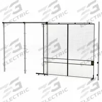 HUSKY RACK & WIRE Tunnel Slide Door: 10 ft H x 10 ft W x 1 3/4 in D, Black, Powder-Coated (MPN V591010). Key specifications — attr1283297: Powder-Coated; attr1283316: Steel; attr1283313: Yes; attr1283333: HUSKY RACK & WIRE.