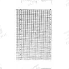 GRAPHIC CONTROLS Fanfold Paper Strip Chart: Fanfold Paper Strip Chart, 13 7/16 in Strip Chart Wd (MPN YOK B9627RY). Key specifications — Brand: GRAPHIC CONTROLS; Grid Color - NEW: Gray; Compatible with Manufacturer Model Number: HR 2300.