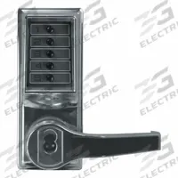 KABA SIMPLEX Mechanical Push Button Lockset: ADA Compliant, Chrome (MPN LR1021B-026-41). Key specifications — Product Type: Mechanical Push Button Lockset; Manufacturer Part Number: LR1021B-026-41; Key Override Options: Best and Equivalents (6 or 7 Pin) core not included.