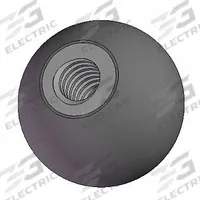 INNOVATIVE COMPONENTS Hand Knob: Ball, Plastic w/ Brass Thread, #10-24 Thread, 0.75 in Dia (MPN GN04----B0---90). Key specifications — Brand: INNOVATIVE COMPONENTS.