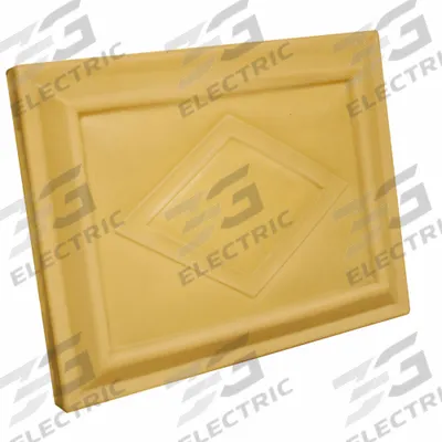 ENPAC Lid: 51 1/2 in x 47 1/4 in, Yellow, 31DM77 - Lids for Standard Stacking & Nesting Totes