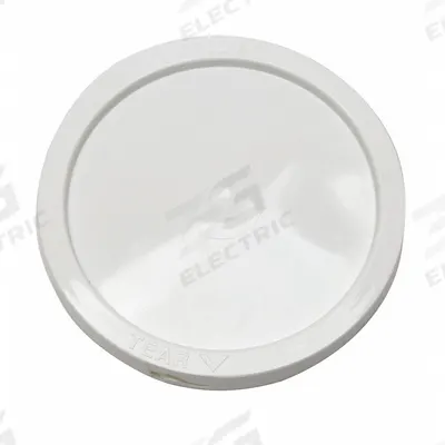 APPROVED VENDOR Pail Lid: Gasketed/Snap-On/Tear Tab, 8 7/8 in Overall Dia, White - Tear Tab Lids