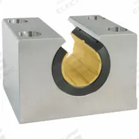 THOMSON Mounted Plain Linear Bearing: Single, 1 5/8 in Inside Dia, Polymer, PLBM, 0.413 in (MPN PLBM40OPN). Key specifications — Liner: Polymer; Material: Anodized Aluminum.