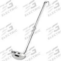 CRESTWARE Ladle: 5 oz Capacity, Stainless Steel, Silver, 12 1/2 in Overall Lg, Unfinished, OPL05. Key specifications — Manufacturer Part Number: OPL05; Color: Silver; Material: Stainless Steel; NSF Certified: No; Product Type: Ladle; Brand: CRESTWARE.