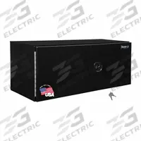BUYERS PRODUCTS Underbody Truck Box: Underbody Truck Box, Double Barn Doors Door, 18 in Overall Dp (MPN 1705810). Key specifications — Color: Black; Brand: BUYERS PRODUCTS; Lock Type: Keyed.