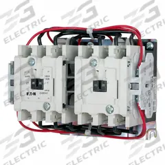 EATON NEMA Magnetic Contactor: Reversing, 3 Poles, NEMA Size 1, 27 A, 240V AC (MPN CN55DN3BB). Key specifications — Brand: EATON.