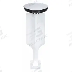 KISSLER Drain Stopper: 1 1/4 in Overall Dia, Plastic, Plastic, Silver, Pop Up (MPN 58-1165). Key specifications — Material: Plastic; Color: Silver; Brand: KISSLER; Application: Sink.