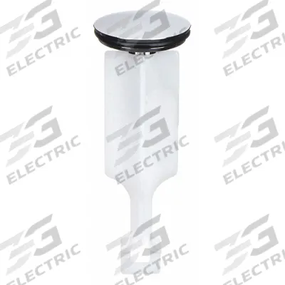 KISSLER Drain Stopper: 1 1/4 in Overall Dia, Plastic, Plastic, Silver - Stoppers & Plugs for Sink Drains