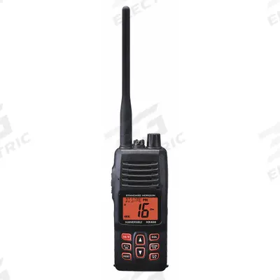 STANDARD HORIZON Marine Handheld Two Way Radio: VHF, Analog, 5 W, 40 Channels, Alphanumeric - Handheld Marine Radios