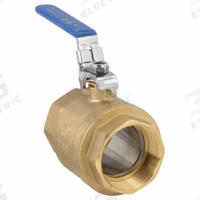 APPROVED VENDOR Manual Two-Way Ball Valve: 3 in, Straight, FNPT x FNPT - Brass Ball Valves