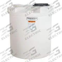 SNYDER INDUSTRIES Storage Tank: Single Wall, Vertical, 330 gal, Closed Top, 3/16 in Wall Thick, HDPE (MPN 5750100N97206). Key specifications — Construction Material: HDPE; Brand: SNYDER INDUSTRIES.