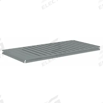 TENNSCO Shelf: 36 in x 24 in, 1,000 lb Load Capacity, Steel, 22 ga Decking, Gray - Ribbed Steel Decking Shelf Kits for Boltless Shelving