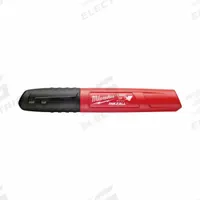 MILWAUKEE Ink Industrial Marker: Chisel, Black, Std Actuation Style, Chisel (MPN 48-22-3103). Key specifications — attr1270572: Plastic; attr1270599: Less than 30 sec; attr1270608: MILWAUKEE.
