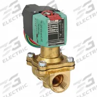 REDHAT Solenoid Valve: 2-Way, Normally Open, 3/4 in Pipe Size, 100 to 240V AC/DC, Watertight (MPN 8210P035LF 100-240). Key specifications — attr985516: 3/4 in; attr985521: 100 to 240V AC/DC; attr985484: REDHAT; attr985485: Watertight.