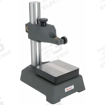 STARRETT Indicator/Comparator Stand: 12 in x 6 in x 3 in, 3 in Base Size - Cast Iron & Steel Indicator Stands