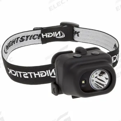 NIGHTSTICK Headlamp: 180 lm Max. Brightness, 158 m Max Beam, 4 Light Outputs, Black - Headlamps