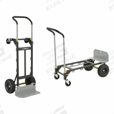 GORILLA hand truck: 800 lb as Hand Truck, Single-Loop, Black, 18 in W x 7 in D - 2-Position Steel Convertible Hand Trucks