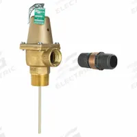 WATTS Temperature and Pressure Relief Valve: Section XIII ASME Section, FNPTF x FNPTF (MPN 1-1/2 LF340X-8 150 FS). Key specifications — Brand: WATTS; Body Material: Copper Silicon Alloy.
