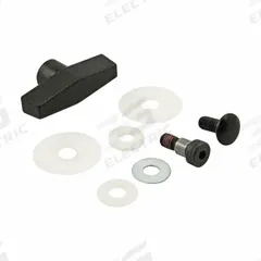 T-Slot Framing System Door Han: 40 Series, Metric, Steel/Polypropylene, Black, 63.3 mm x 19.1 mm (MPN 40-2799). Key specifications — Includes Fasteners: Yes; Brand: 80/20; Finish: Zinc/Matte; Material: Steel/Polypropylene.