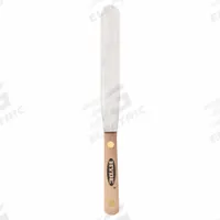 HYDE Spatula: Bld. Mat. Spring Steel, Hdl. Mat. Hardwood, Bld. Shp. Semi-Circle (MPN 41110). Key specifications — attr1004888: HYDE; attr1029665: Half.