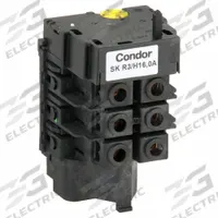CONDOR USA, INC Thermal Overload (MPN SK-R3/16). Key specifications — Brand: CONDOR USA, INC; Max Current Setting: 16 A; Min Current Setting: 10 A; Phase: Three; Product Type: Thermal Overload for MDR 3 Pressure Switch; Voltage: 600V AC; Manufacturer Part Number: SK-R3/16.