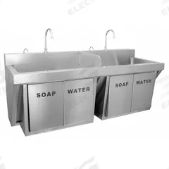 JUST MANUFACTURING Scrub Sink: 2 Stations, 28 in Overall Ht, 64 in Overall Lg, 24 1/2 in Overall Wd (MPN JKS7702-NP-J). Key specifications — Brand: JUST MANUFACTURING.