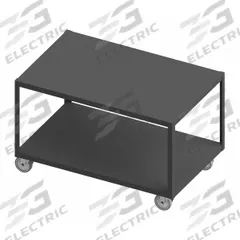 DURHAM MFG Work Table: Fixed Ht, Steel, 30 in x 18 in, 1,200 lb Overall Load Capacity (MPN HMT-1830-2-4SWB-95). Key specifications — Unit Type: Not Expandable or Modular; Assembly: Fully Assembled; Wheel Material: Polyurethane; Frame Material Finish: Powder Coated; Mobility: Casters; Height Adjustability: Fixed Height; Caster Type: (4) Swivel Locking; Frame Construction: Welded Only.