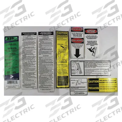 LOUISVILLE Label Kit: For 36Y407/36Y408/36Y409/36Y410 - Material Handling Parts