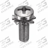 SEMS Screw: External Tooth, M4x0.70 Thread Size, 12 mm Lg, Stainless Steel, Plain, Pan, 10 PK (MPN MPPJAX04012-010P1). Key specifications — Drive Size: #2.