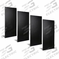 TRITON PRODUCTS Pegboard Panel: Round, 1/4 in Peg Hole Size, 48 in x 24 in x 1/4 in, ABS, Black (MPN DB-4BK). Key specifications — Material: ABS; Finish: Matte; Peg Hole Shape: Round; Includes: 4 Pegboards; Color: Black; Brand: TRITON PRODUCTS.