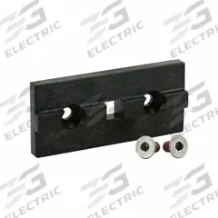 T-Slot Framing System Rollers: 15 Series, 2 25/32 in L x 1 1/4 in W x 3/8 in H, Black, Single Mount (MPN 6817-1). Key specifications — Brand: 80/20; Housing Material: UHMW PE; Includes: (2) 3650 #10-24 x 0.375 in Flat Head Socket Cap Screw (FHSCS); Finish: Smooth.